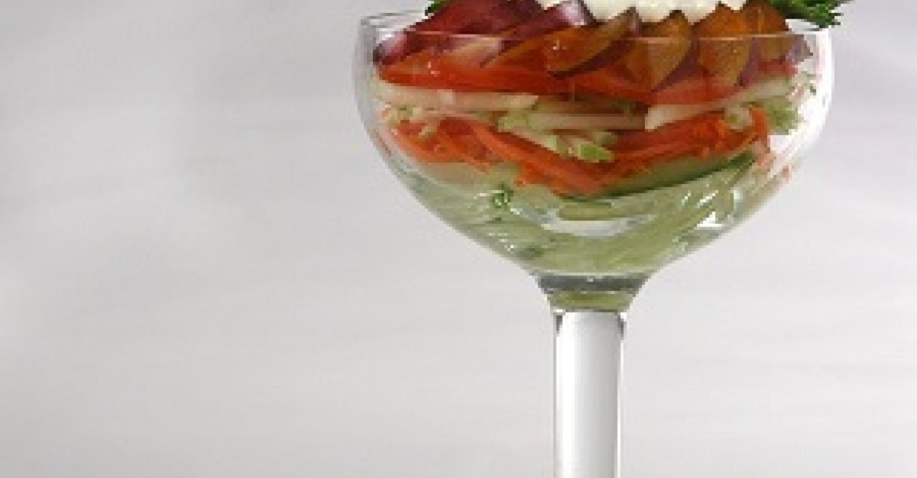 салат коктейль с ветчиной фото