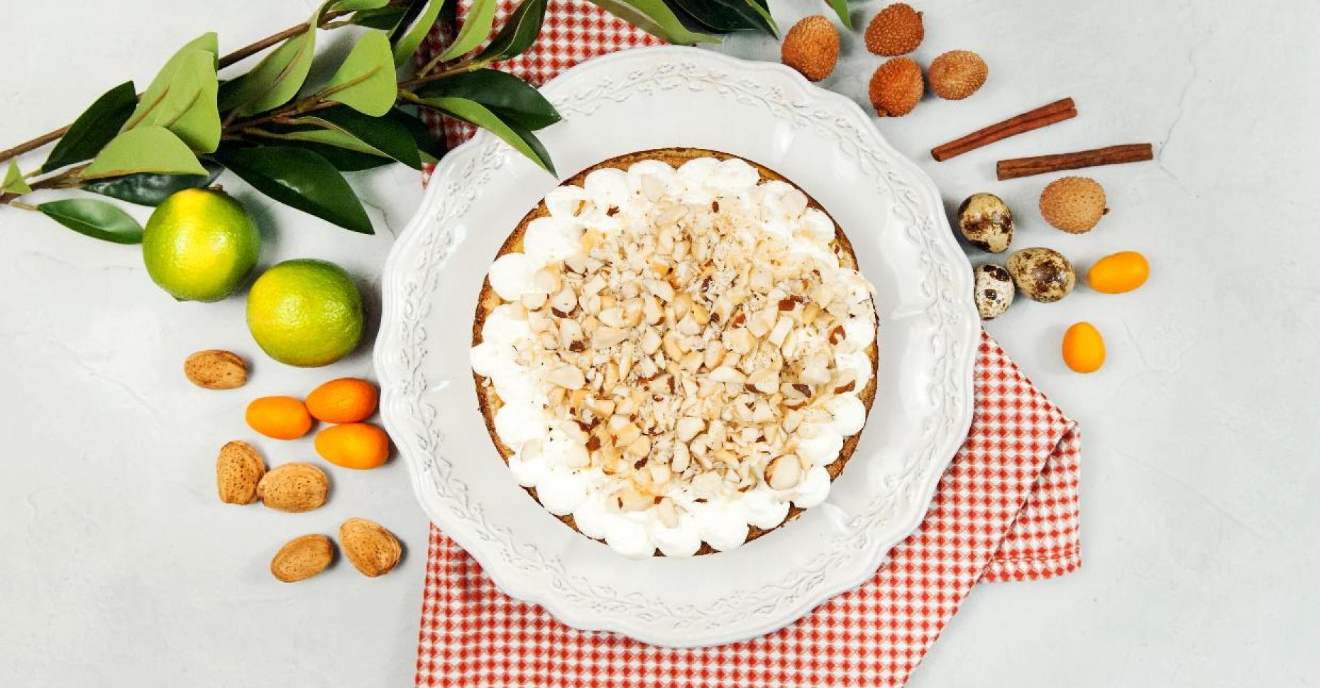 Тарт с орехами в медово-ванильной карамели