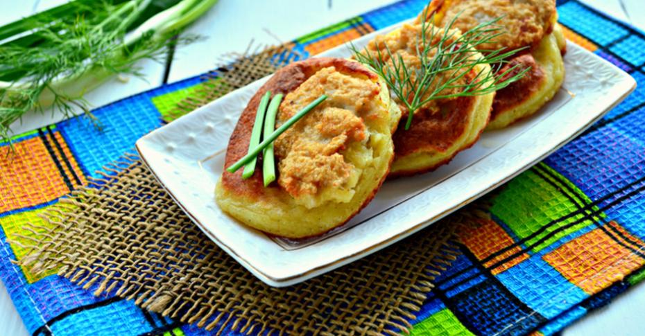 Картофельные драники с сочным мясным фаршем – пошаговый рецепт приготовления с фото