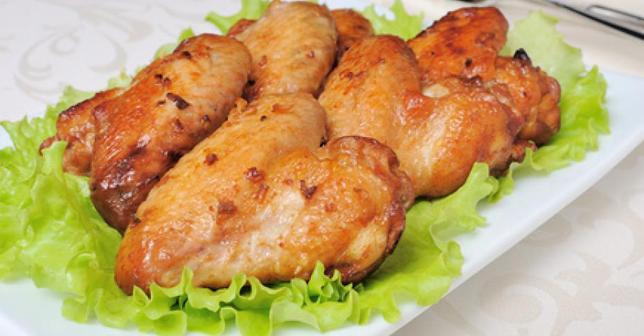Запеченные куриные крылья – пошаговый рецепт приготовления с фото