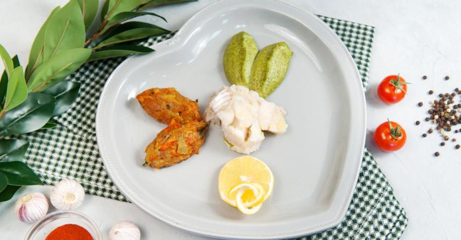 Треска с брокколи и зелеными овощами в духовке - рецепт автора Ирина Cherry