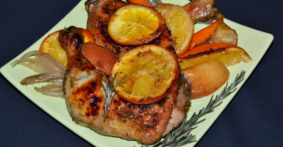 Рецепты курицы с апельсинами и имбирем