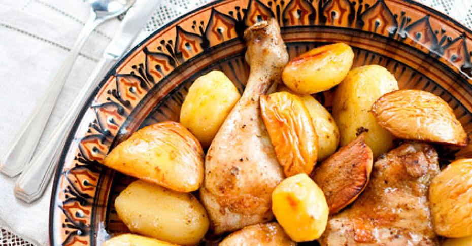 Курица с картошкой в мультиварке редмонд