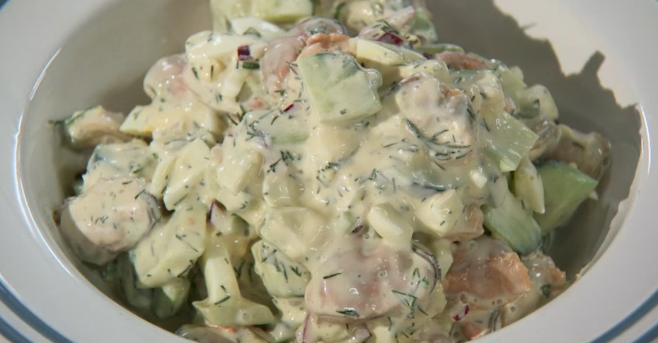 Салат с мидиями и кальмарами - простой пошаговый рецепт с фото