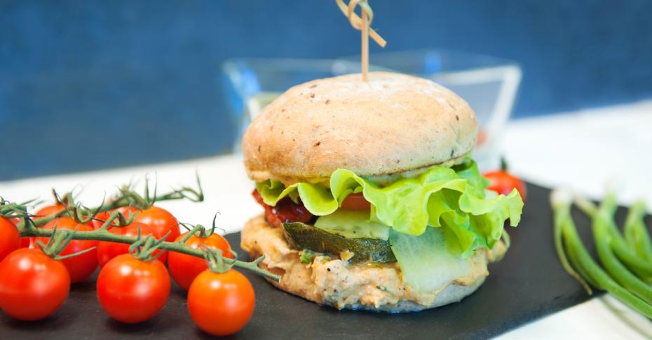 Вегетарианский гамбургер, пошаговый рецепт с фото