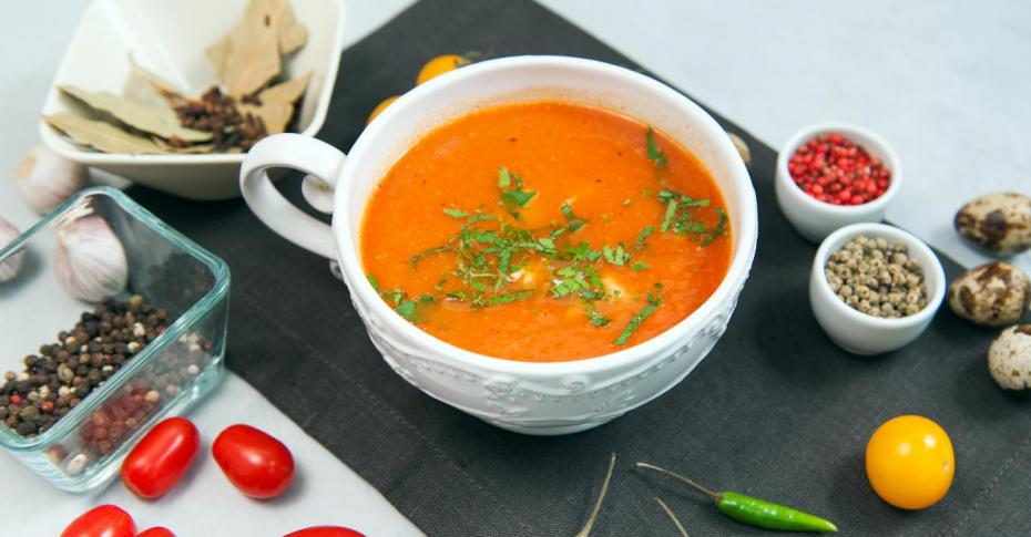 Томатный суп-пюре из свежих помидор – классический индийский пошаговый рецепт приготовления с фото