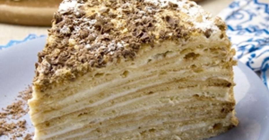 Медовый торт «Идеал», пошаговый рецепт на 7006 ккал, фото, ингредиенты - MERI