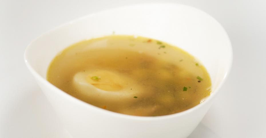 Суп из замороженных овощей и бурого риса