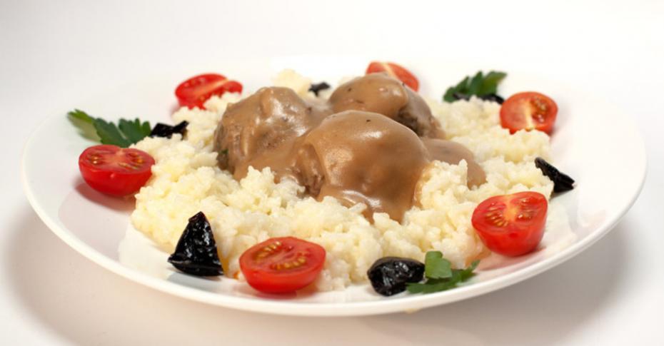 Мясо под белым соусом с рисом - рецепт автора Katya Sedashova