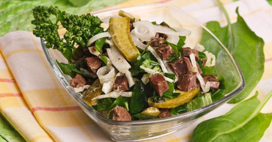 20 аппетитных салатов из свиного сердца