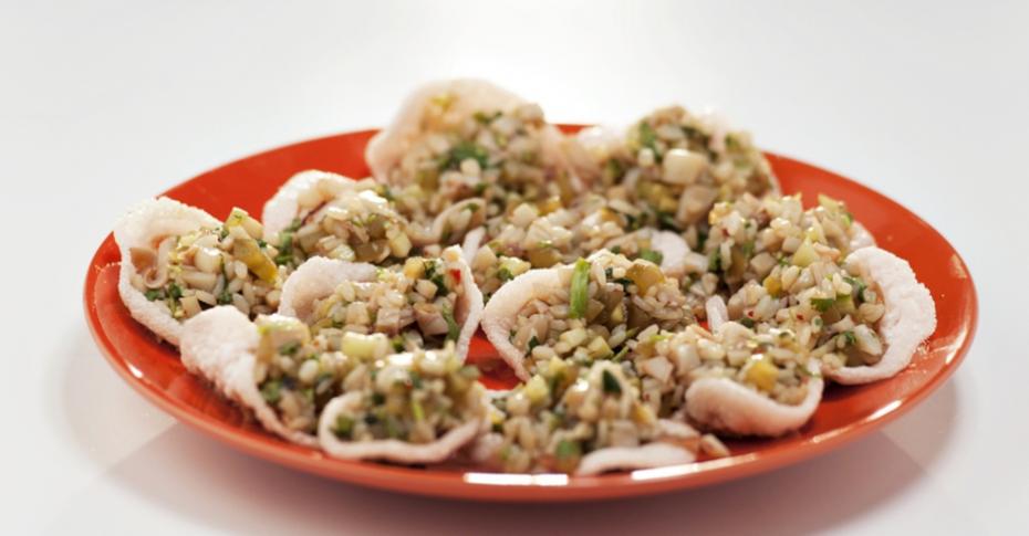 Салатик праздничный с морепродуктами - пошаговый рецепт с фото