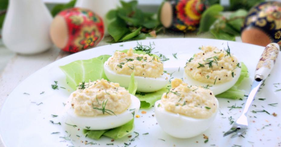 Фаршированные яйца с грибами и сыром – пошаговый рецепт приготовления с фото