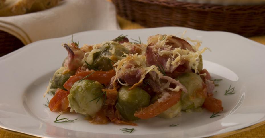 Брюссельская капуста в соусе бешамель — пошаговый рецепт с фото