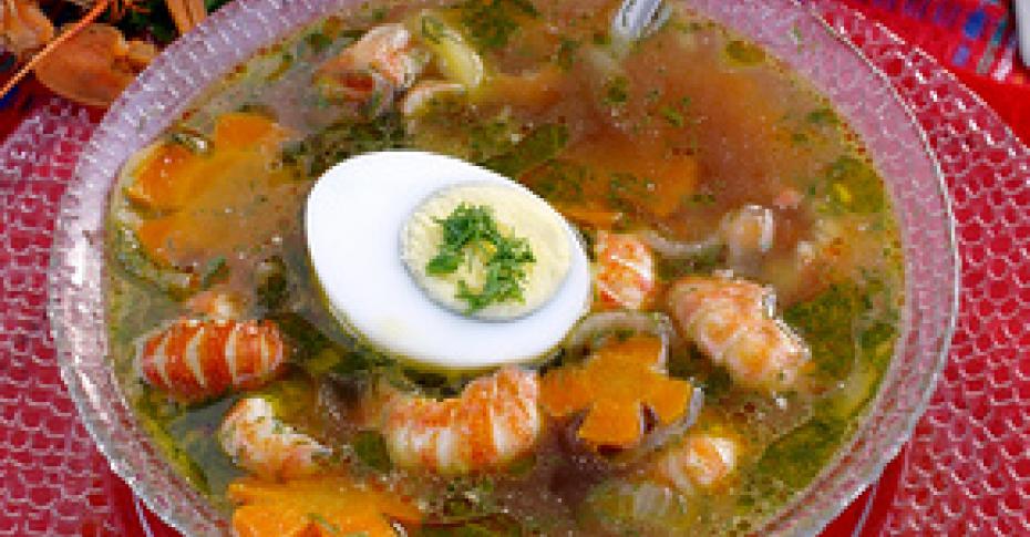 Томатный суп с раковыми шейками, пошаговый рецепт с фото