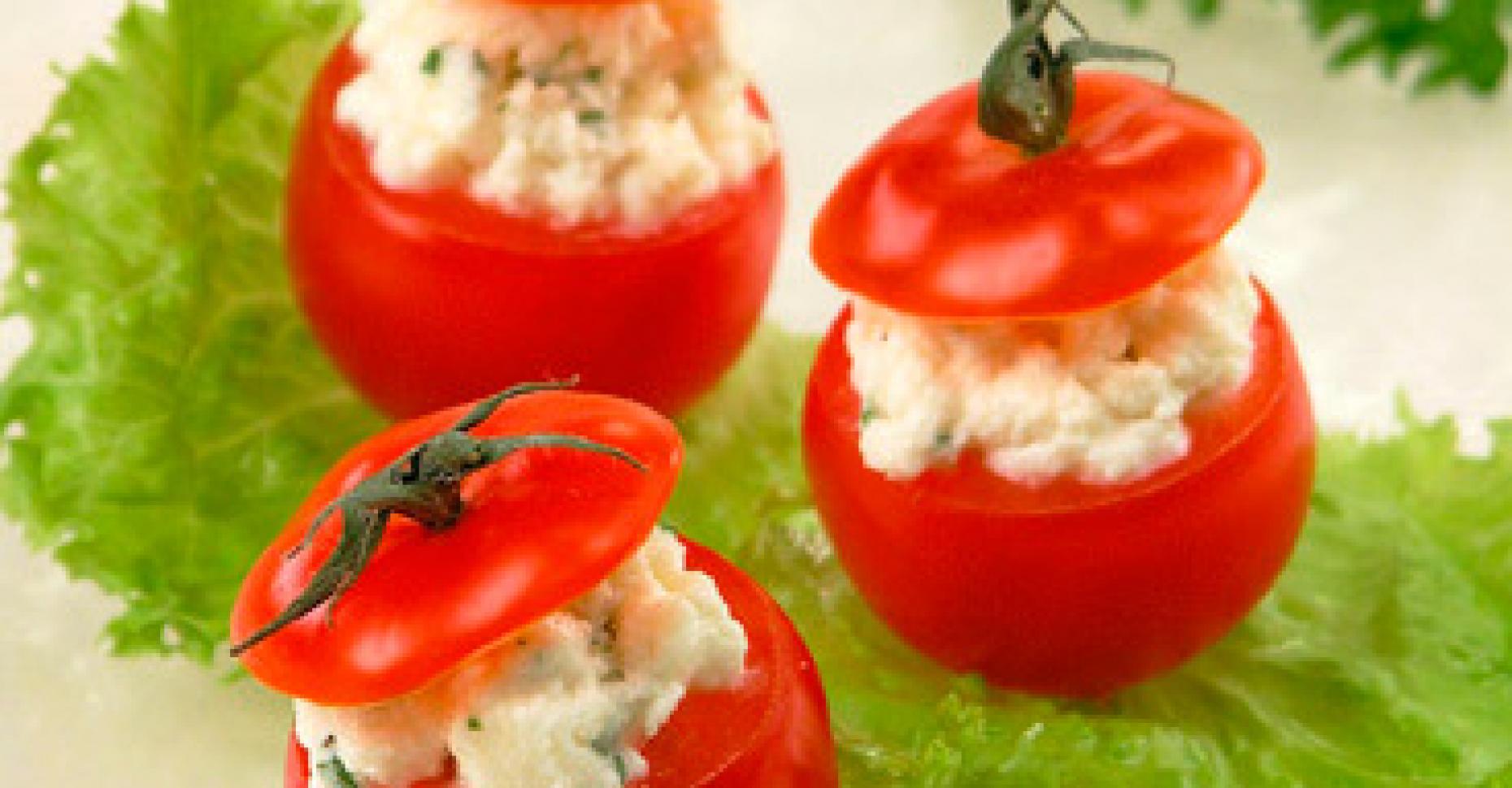 Сладкие фаршированные помидоры черри