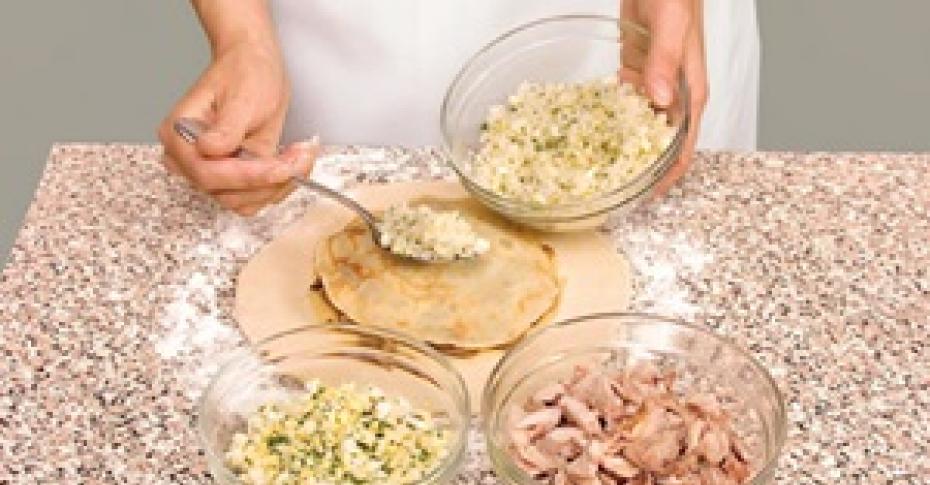 Пирог с грибами и рисом, рецепт приготовления